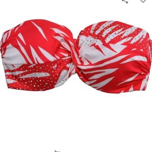 Victoria's Secret Rio Twist Bandeau Rhinestone Top